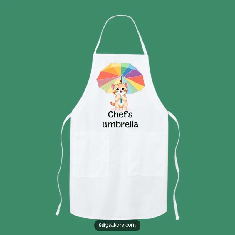 Funny Kitten Umbrella Apron - Explore While You Cook!