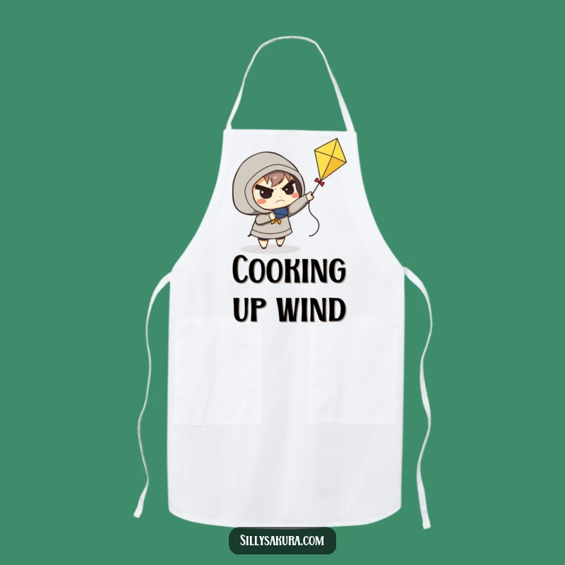 Funny Determined Kite Flyer Apron: Hilarious Gift for Kitchen Adventurers