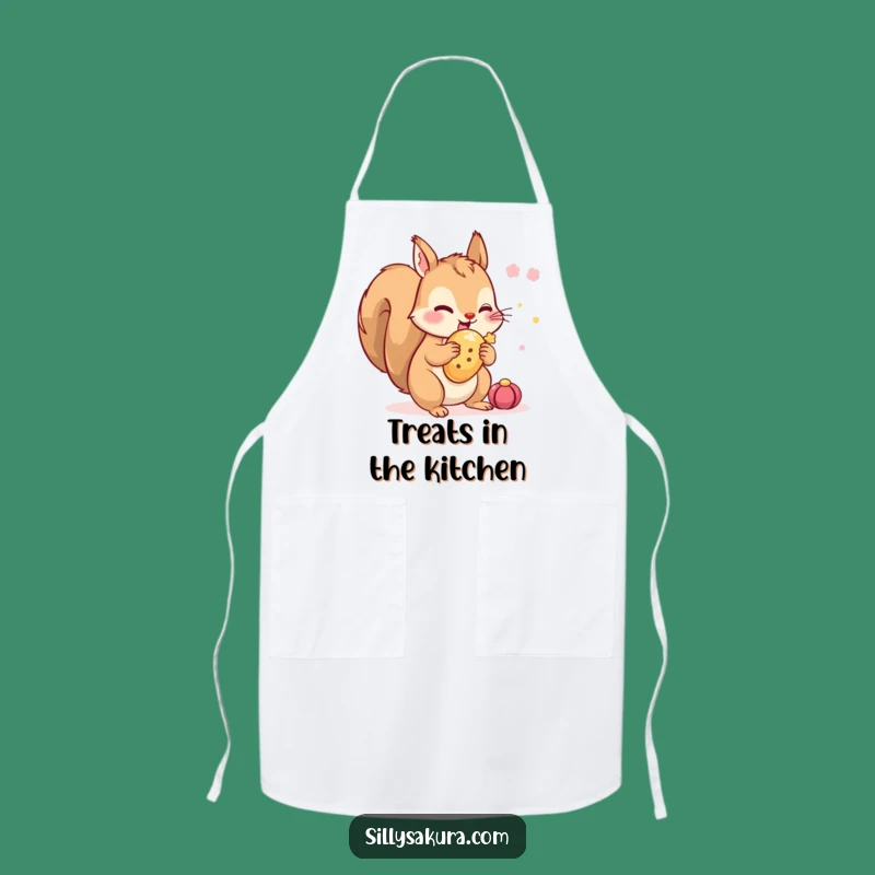 Funny Squirrel Festival Apron: Cook with Nutty, Festive Flair