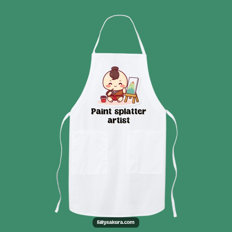 Funny Kawaii Painter Apron: Protect Your Clothes While Creating, Great Gift