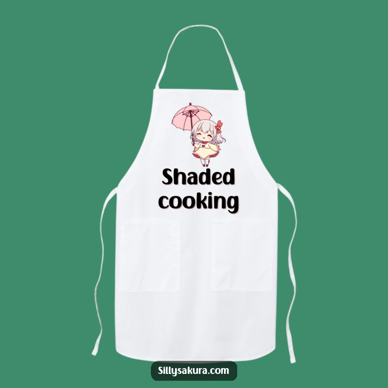 Funny Parasol Twirl Apron: Chic Kitchen Wear & Humorous Gift
