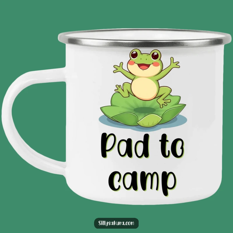 Funny Frog Lotus Camping Mug: Adventure & Joy on the Go