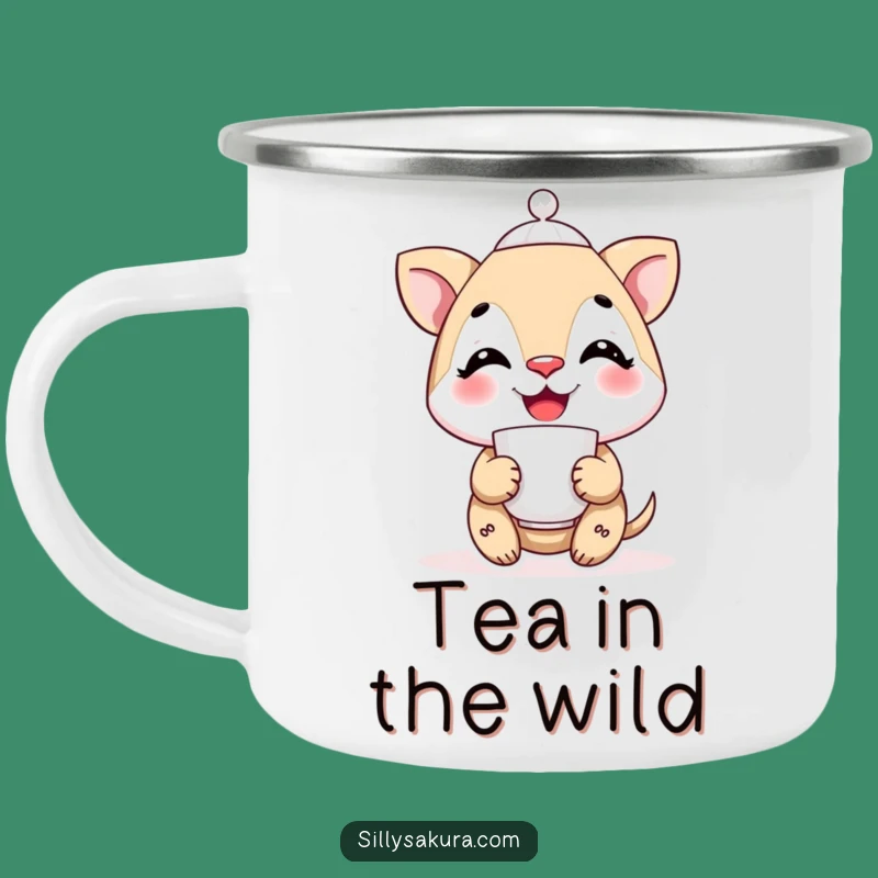 Funny Tea Balancer Camp Mug: Steady Sips Outdoors, A Hardy Funny Gift