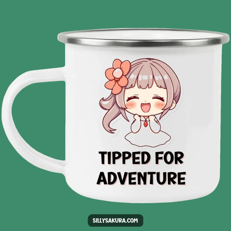 Funny Giggling Hairpin Camping Mug - Outdoor Cheer