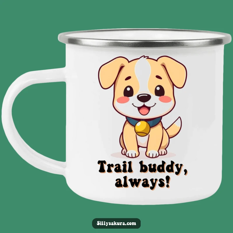 Durable Funny Dog Bell Camping Mug: Adventure Pup - Rugged Funny Gift