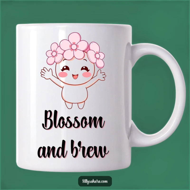 Funny Cherry Blossom Mug - Cheerful Spring Gift for Flower Lovers!