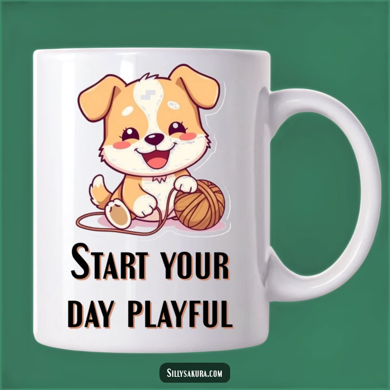 Funny Dog Yarn Lover Mug: A Joyful & Hilarious Gift for Playful Pups