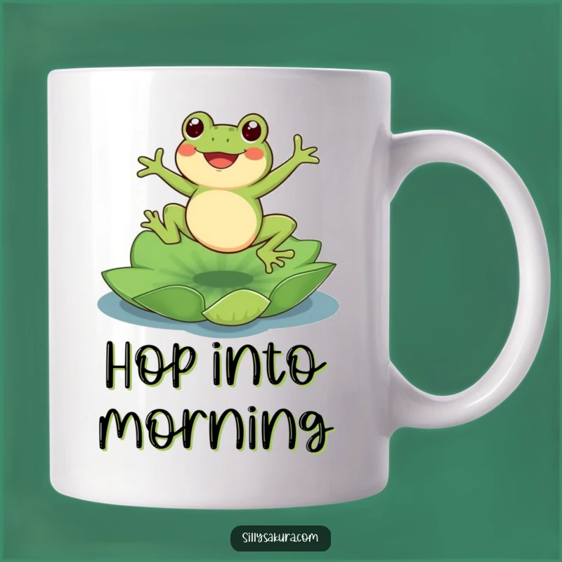 Funny Frog Lotus Mug: Joyful Jumps for a Happy Morning Sip