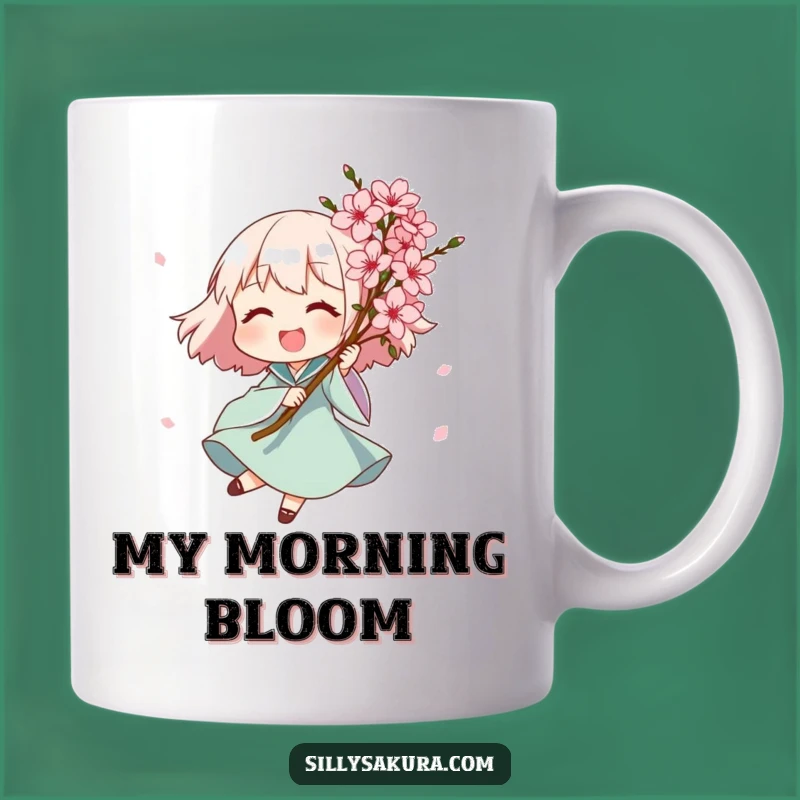Funny Spinning Blossom Character Mug - A Beautifully Humorous Gift