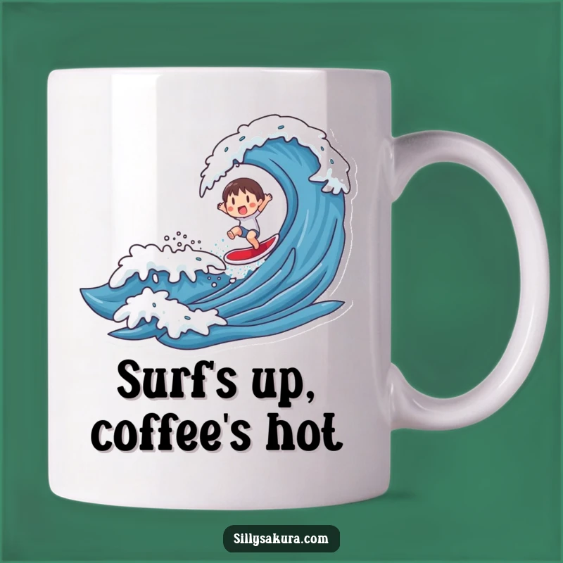 Funny Surfer Wave Rider Mug - Perfect Gift for Beach Lovers & Salty Souls