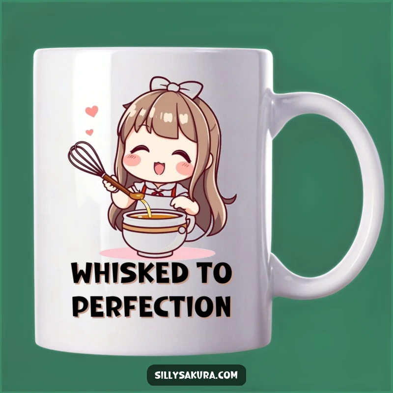 Funny Kawaii Tea Maker Mug: Whisking Joy, Perfect Gift for Tea Lovers