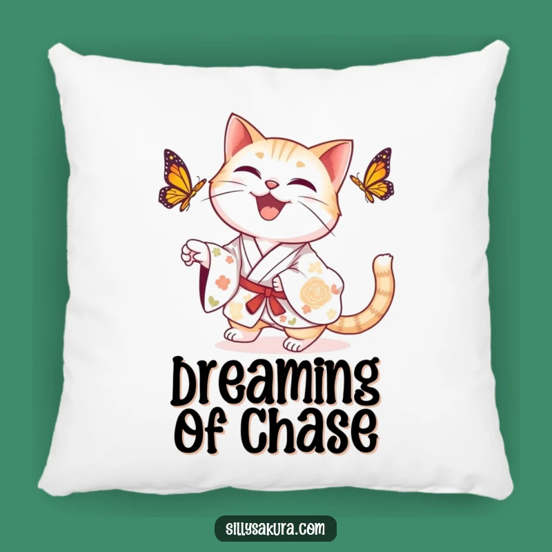 Funny Cat Kimono Pillow: Cozy Comfort with Playful Charm