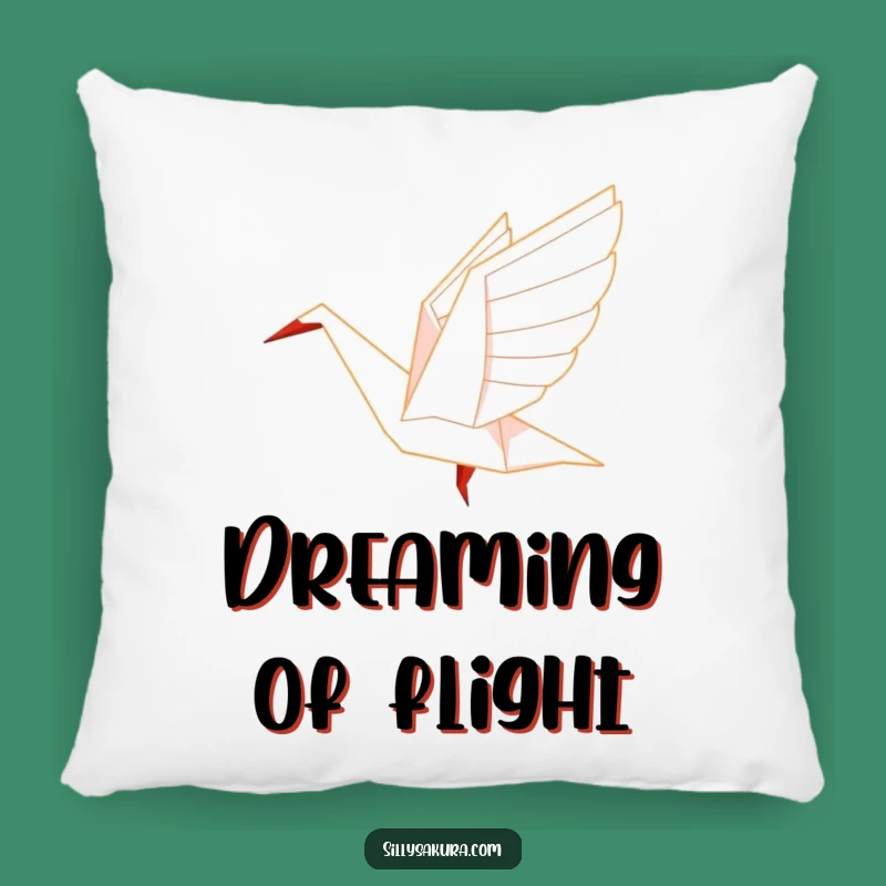 Funny Origami Crane Pillow: Cozy Flyer Comfort Gift