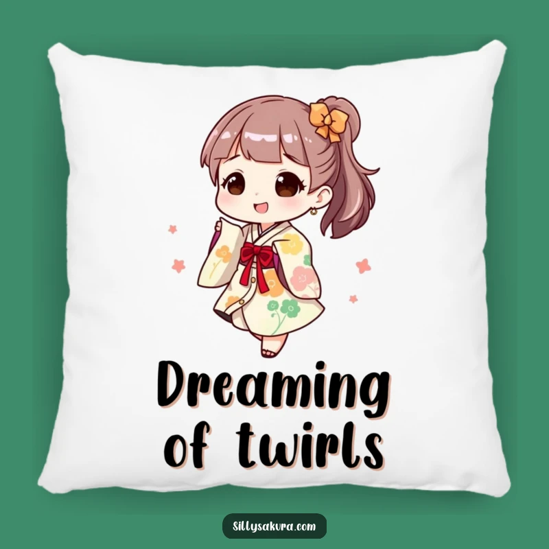 Funny Pillow: Cozy Kimono Dancer, Soft and Funny Gift