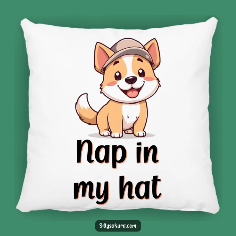 Funny Dog Hat Pillow: Cuddle Up with a Cute, Wagging Tail Companion