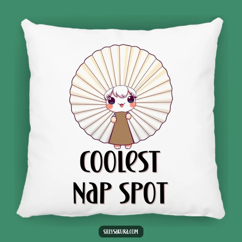 Funny Peeking Fan Character Pillow - Comfy and Adorable Accent