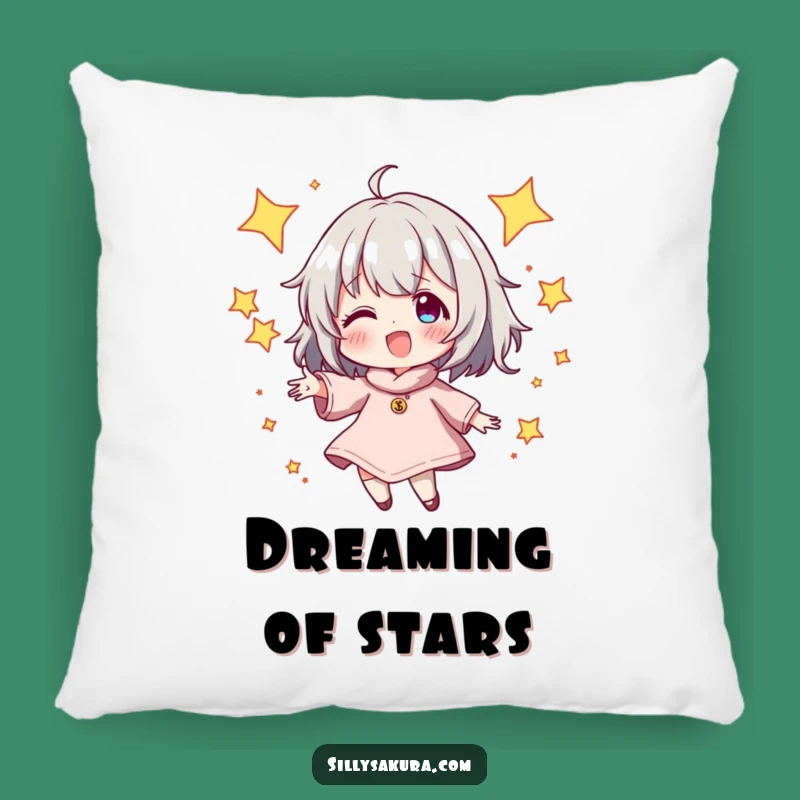 Funny Star Juggling Character Pillow - Comfy and Cosmic Accent