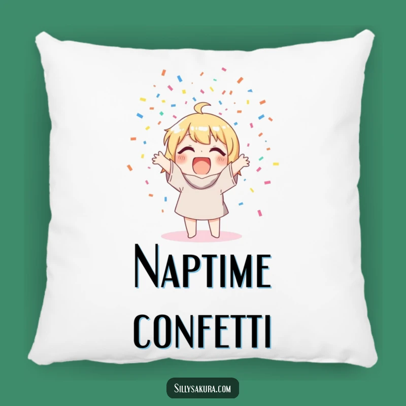 Funny Confetti Pillow: Cozy Up with This Hilarious Celebration Accent!