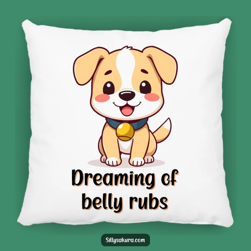 Soft Funny Dog Bell Pillow: Cozy Wagging Companion - Cute Funny Gift