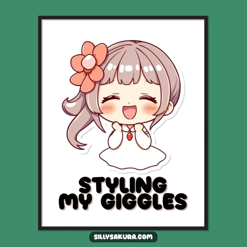 Funny Giggling Hairpin Digital Art - Joyful Decor