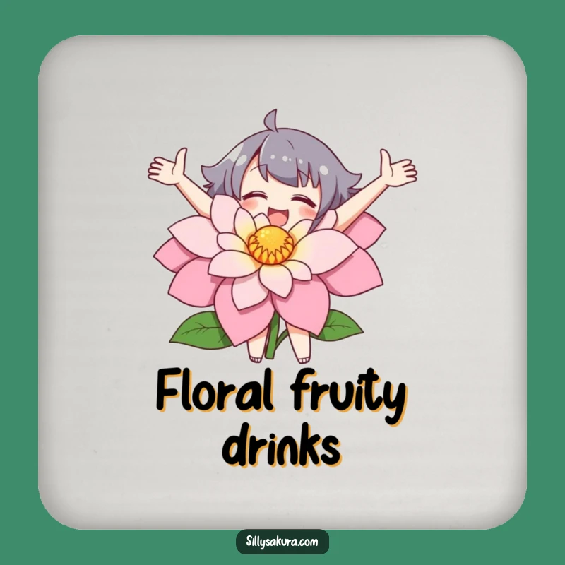 Funny Flower Embracer Coasters: Protect with Nature's Charm - Great Gift!