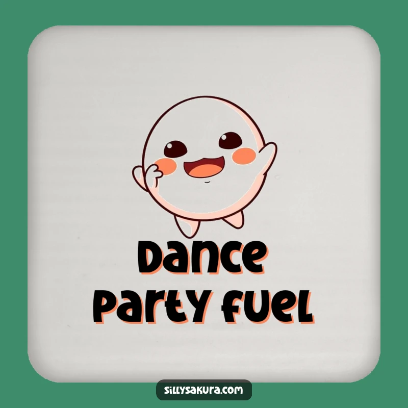 Funny Floating Daruma Drink Coaster - Dancing Doll for Surface Protection