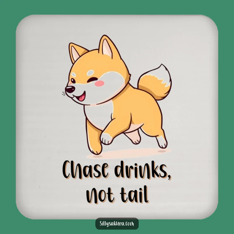 Funny Shiba Inu Coaster: Protect Surfaces with Playful Charm