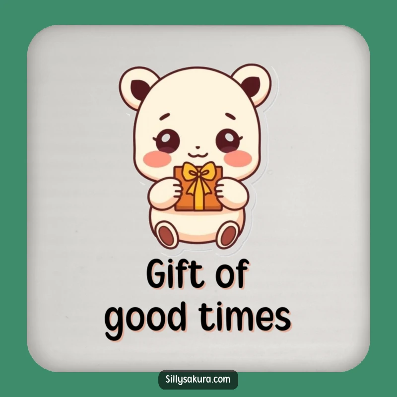 Funny Beaming Character Coasters: Add a Touch of Joyful Giving