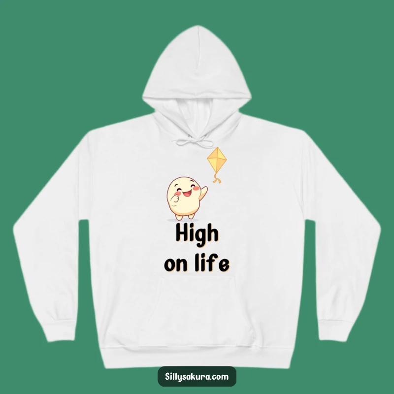 Cozy Funny Kite Pointing Character Hoodie - Warmth and Whimsy