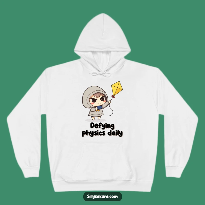 Funny Determined Kite Flyer Hoodie: Cozy Gift for Persistent Dreamers