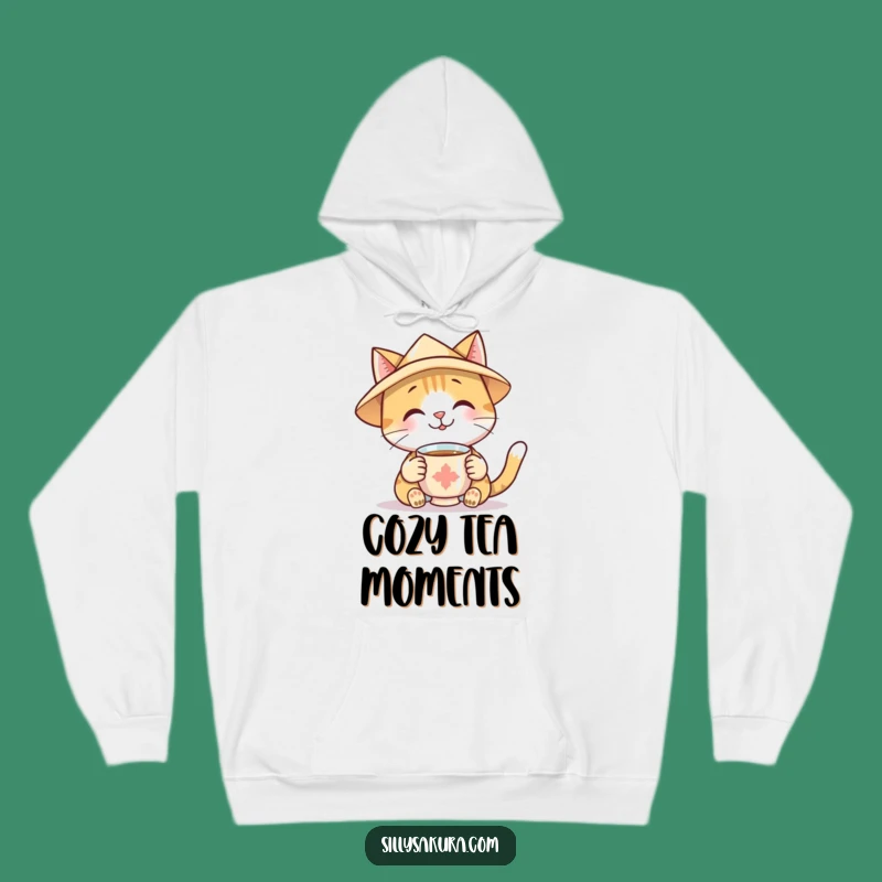 Funny Cat Tea Hoodie: Cozy Comfort & Hilarious Vibes for Cat Lovers