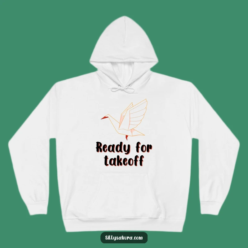 Funny Origami Crane Hoodie: Cozy Flyer Character Gift