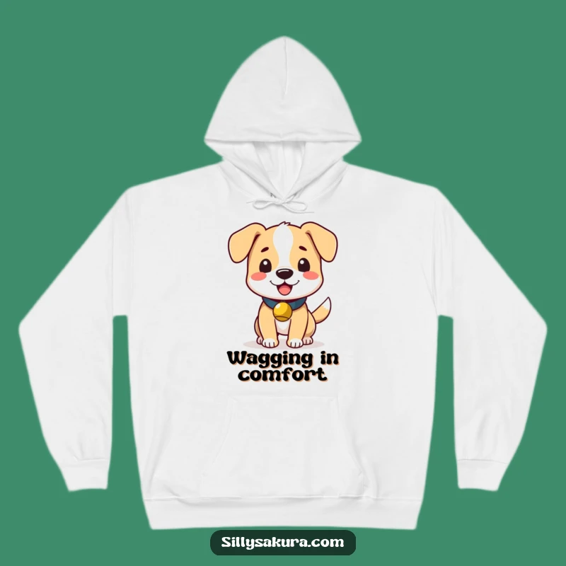 Cozy Funny Dog Bell Hoodie: Warm Wagging Pup - Ultimate Funny Gift