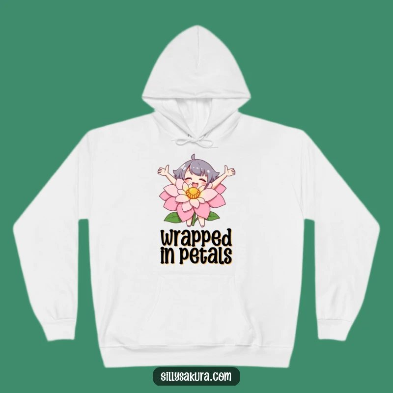 Funny Flower Embracer Hoodie: Cozy Up with Nature's Hug - Great Gift!