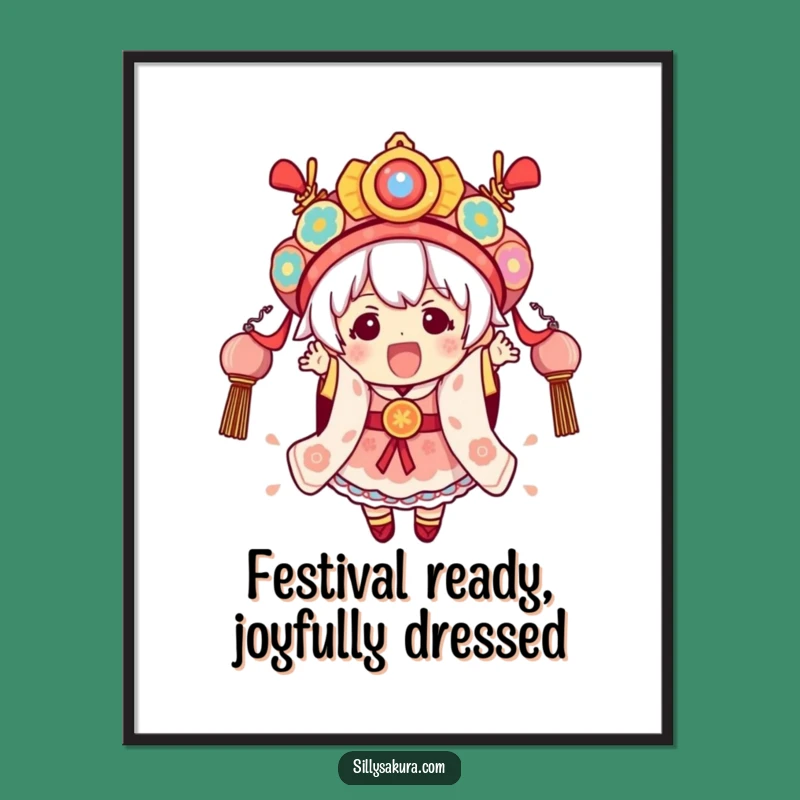 Free Printable Wall Art: Funny Festival Kawaii for Vibrant, Downloadable Home Decor
