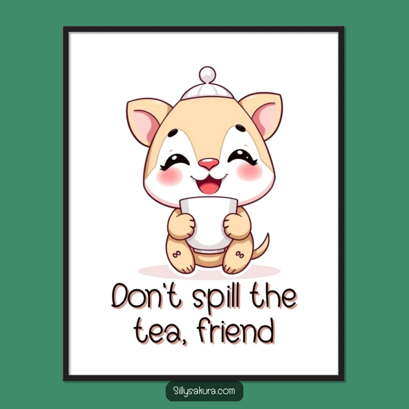 Free Printable Tea Balance Wall Art - Charming Downloadable Decor