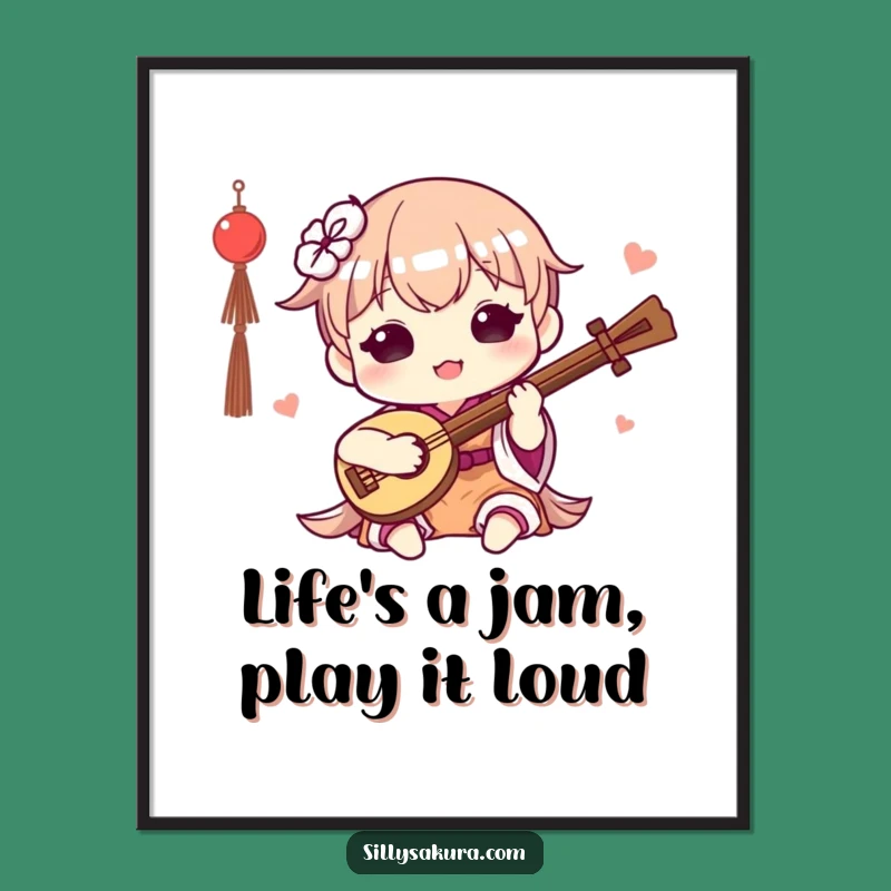 Free Printable Kawaii Musician Art: Funny Downloadable Wall Decor