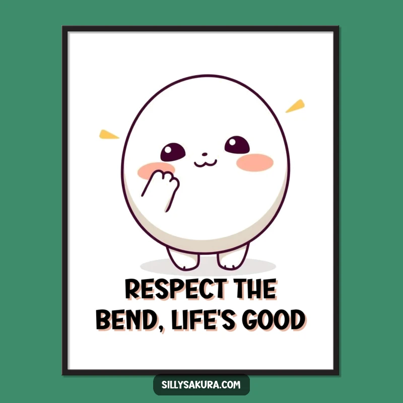 Free Printable Kawaii Bowing Art: Funny Downloadable Wall Decor