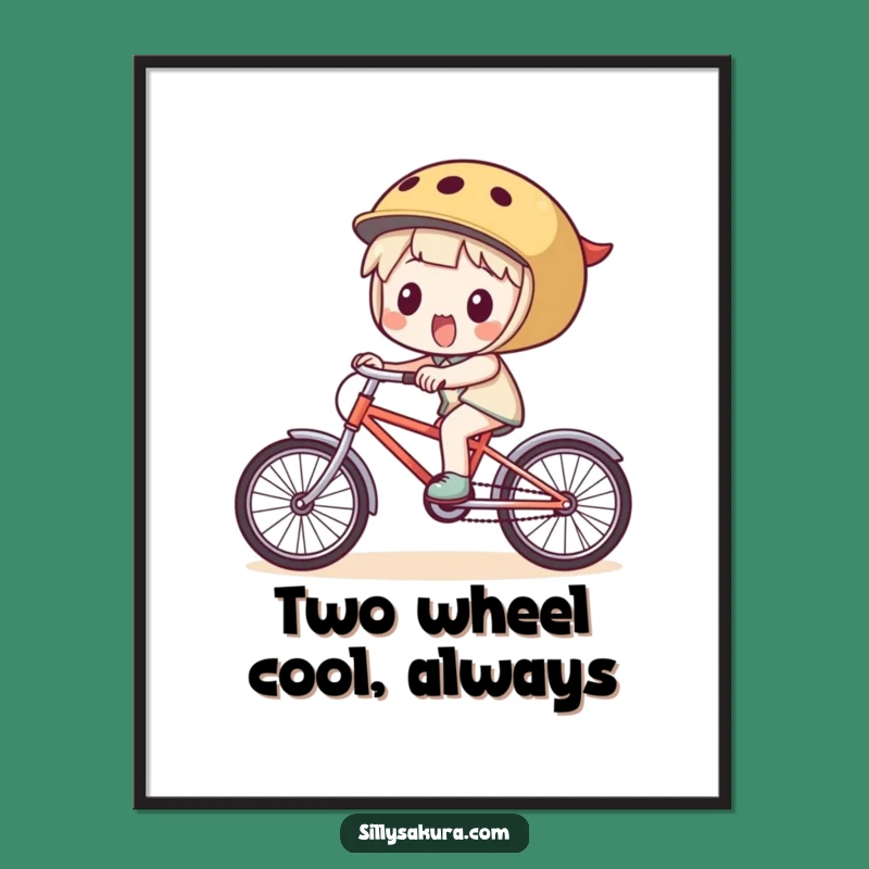 Free Printable Wall Art: Funny Cyclist Character - Hilarious Downloadable Art Gift!