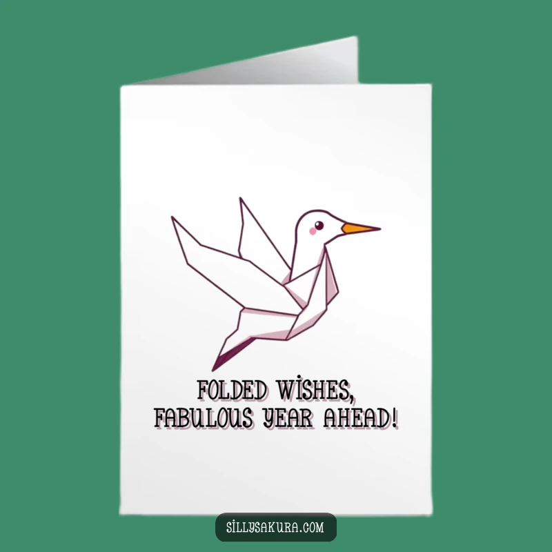 Free Printable Giggling Crane Birthday Card: Funny Downloadable Gift for Joyful Celebrations