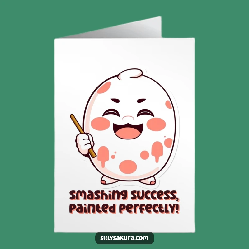 Free Printable Daruma Congratulations Card Funny Downloadable Gift for Achieving Goals