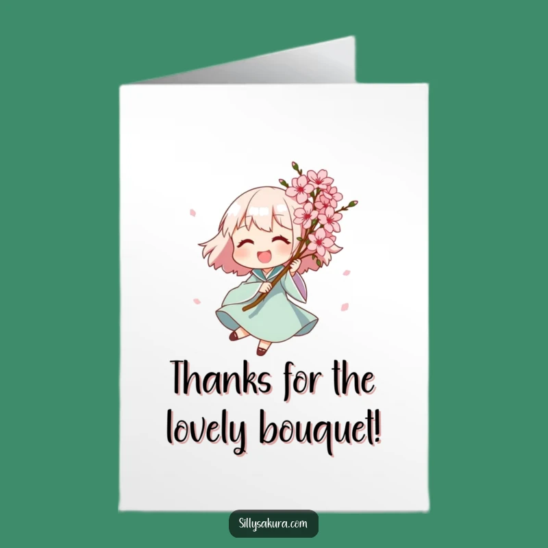 Free Printable Thank You Card: Blooming Character Gratitude!, Downloadable Gift