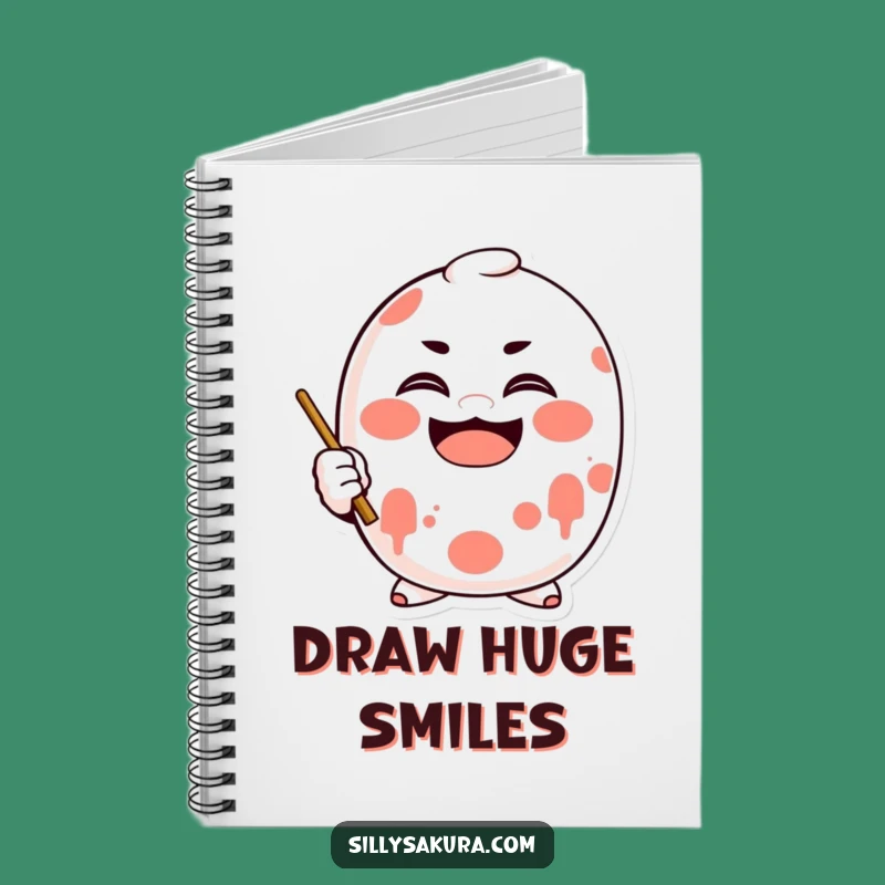 Funny Daruma Smile Notebook: Happy Painter Doll Journal
