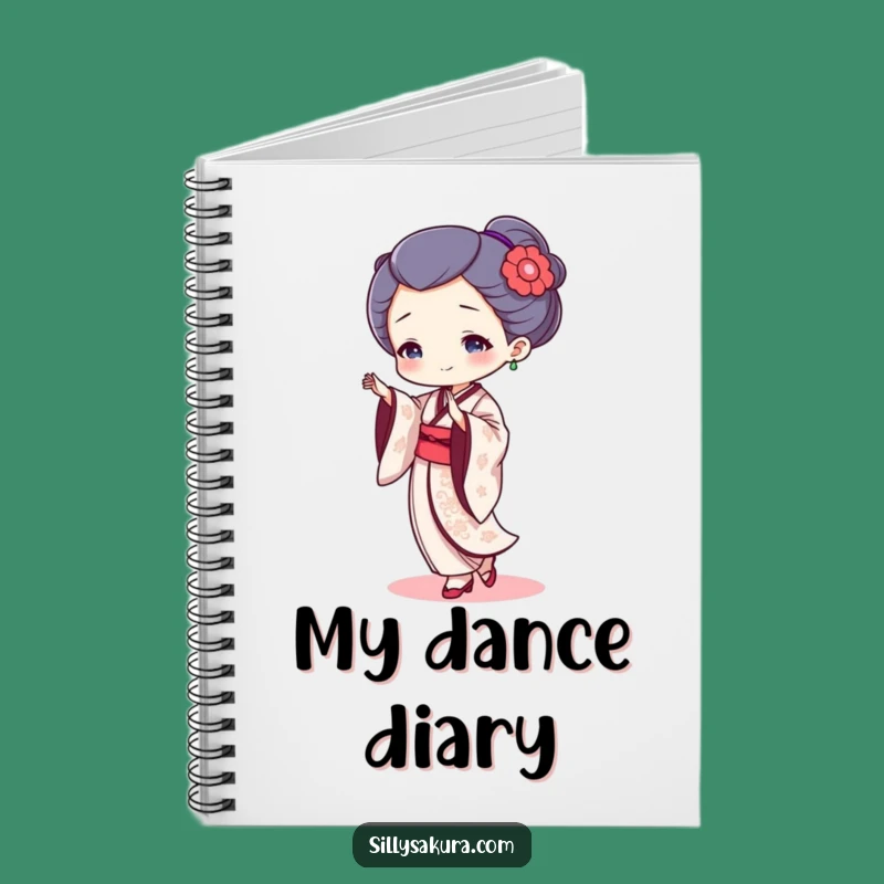 Funny Geisha Dancer Notebook: Tiny Character's Graceful Dance for Your Notes!