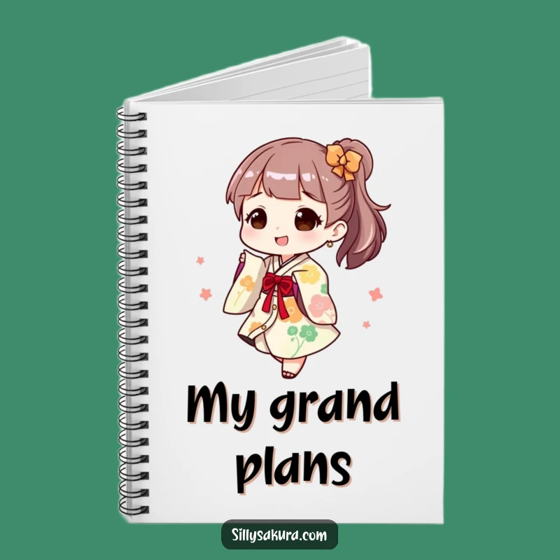 Funny Notebook: Kimono Dancer's Notes, Perfect Celebration Funny Gift