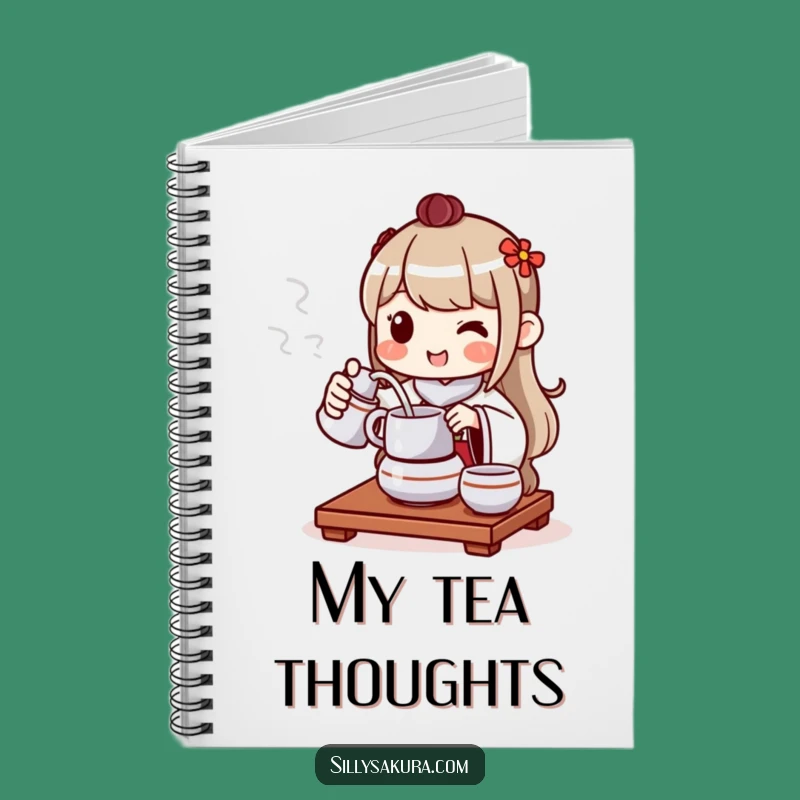 Funny Tea Ceremony Notebook: Peaceful Notes & Humorous Thoughts