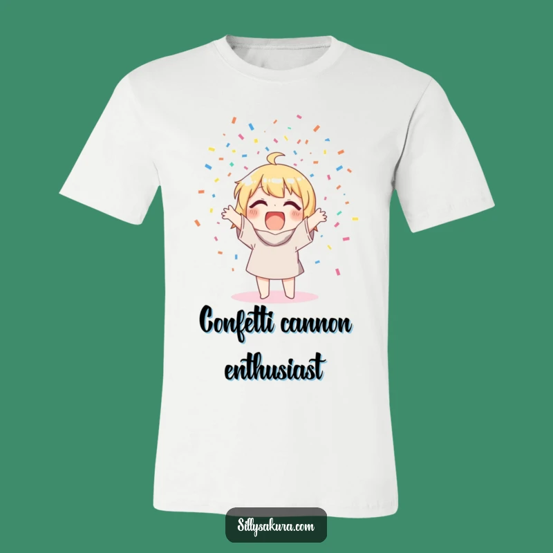 Funny Confetti T-Shirt: Express Your Joyful Spirit! A Hilarious Celebration Tee.
