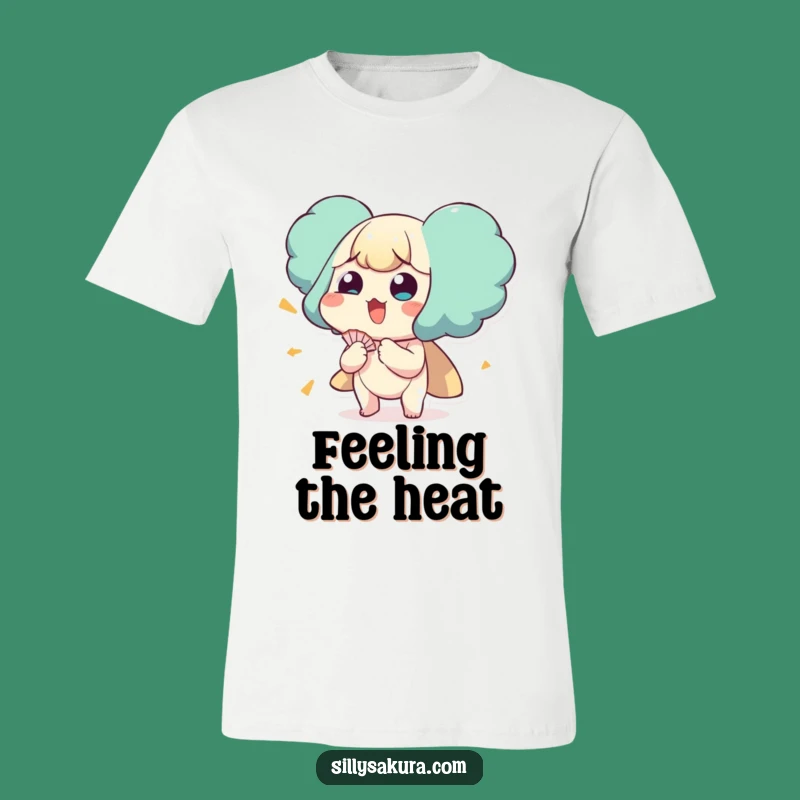 Funny Fan Self T-Shirt: Comical Hot Weather Cooling Tee Gift