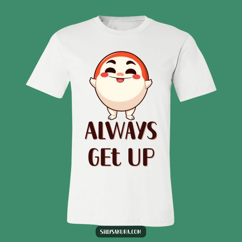 Funny Daruma Doll T-Shirt: Motivational Character Tee, Perfect for Funny Gifts