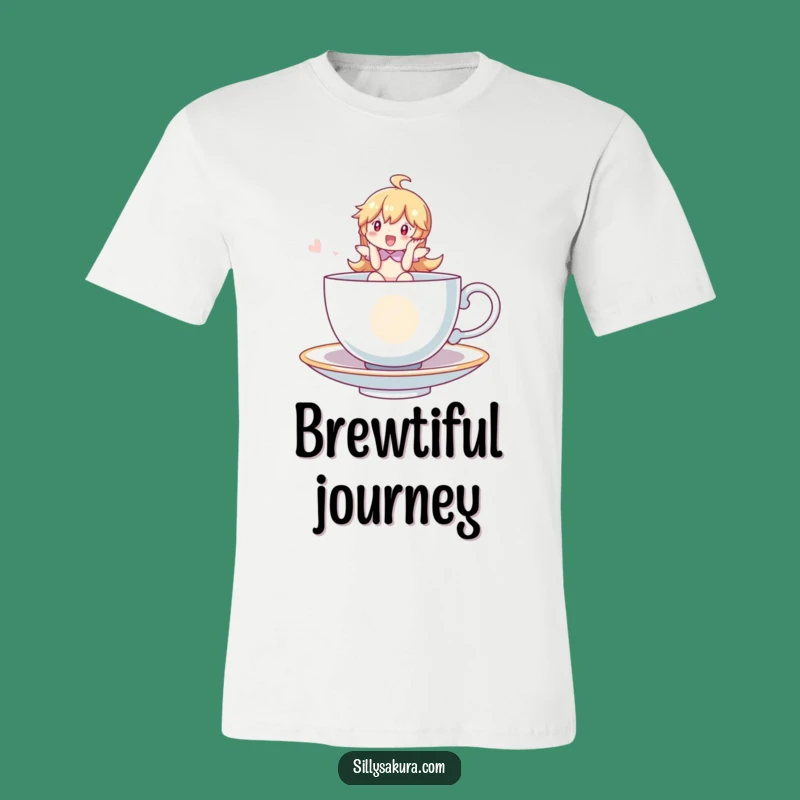 Funny Whimsical Tea Cup Rider T-Shirt - Enchanting and Humorous Apparel